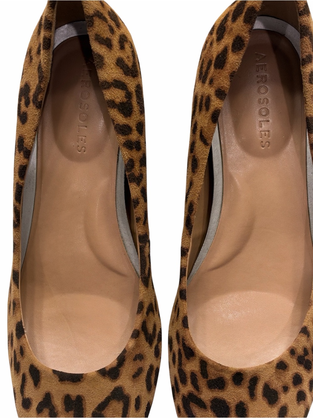 Aerosoles Bettie Suede Pumps Leopard Print Size 6 NWT - Picture 4 of 9